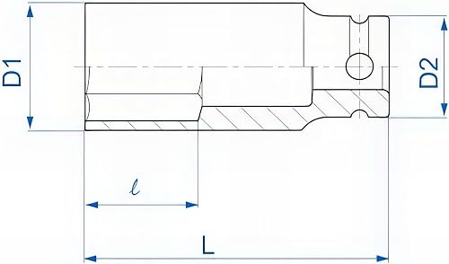 KING TONY 443020S Vaso 1/2 largo de impacto Bi Hexagonal 5/8 pour les professionnels et les bricoleurs pour des travaux et des assemblages précis avec une version soigneusement sélectionnée - 2