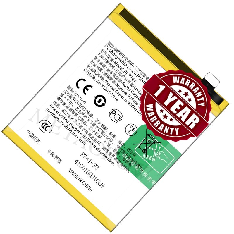 Image of Original BLP741 Battery Compatible for Realme X2 (RMX1991, RMX1993, RMX1993) | Realme XT (RMX1921) - (4000mAh) - 1 Year Warranty JK1