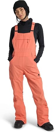 Burton Women's Avalon 2L Stretch Bib Pants, Peach Echo, XXS