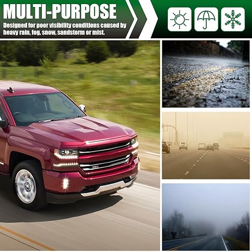 Vista 28 de GRAND ORANGE Luz antiniebla compatible con Chevy Cruze 2016 2017 2018 (no apto para modelos manuales Lt o manuales diesel) proyector de conducción