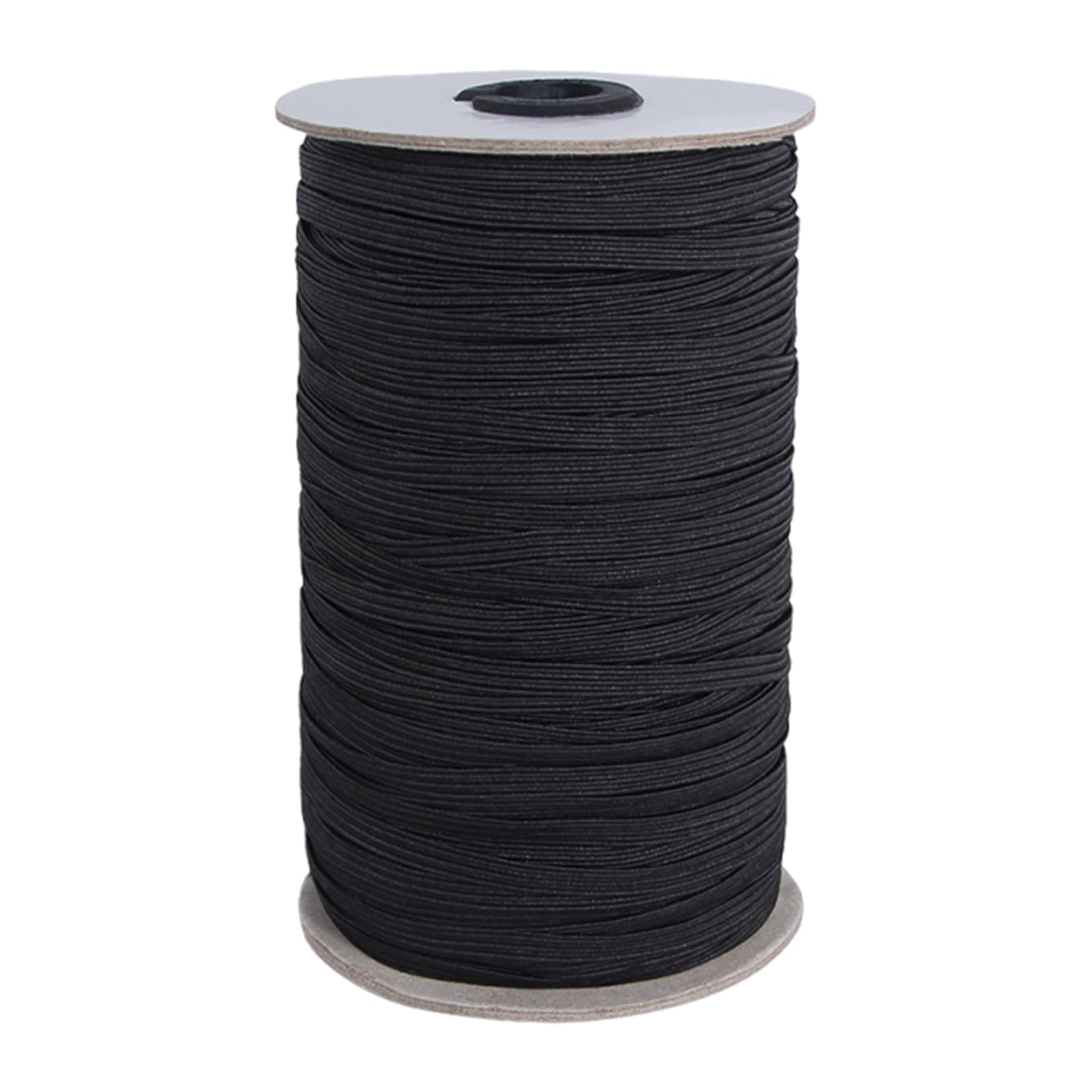 Cinta elástica de 10 mm x 73 m, para costura, color negro, 1 cm, poliéster, goma, cinta elástica para coser y para el hogar, manualidades