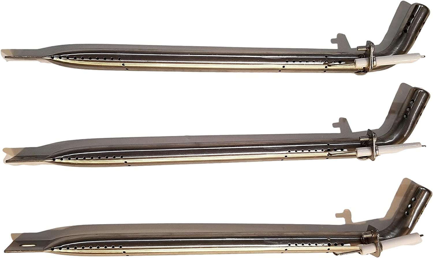 Quickflame Replacement Parts for Expert Grill 3 Burner, Walmart Expert Grill Parts GBC1916WRS & Other Expert Grill 3 Burner Models (Burner Set)