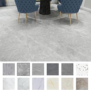 フロアタイル 大理石柄 フロリングシート クッションフロア 【2ケース 50枚入り 6畳床 457*457*1.8mm】賃貸 防水 ウッドカーペット リメイク シート フロアシート 貼ってはがせる 模様替え 接着剤不要 床材 店舗 浴室 玄関 ...