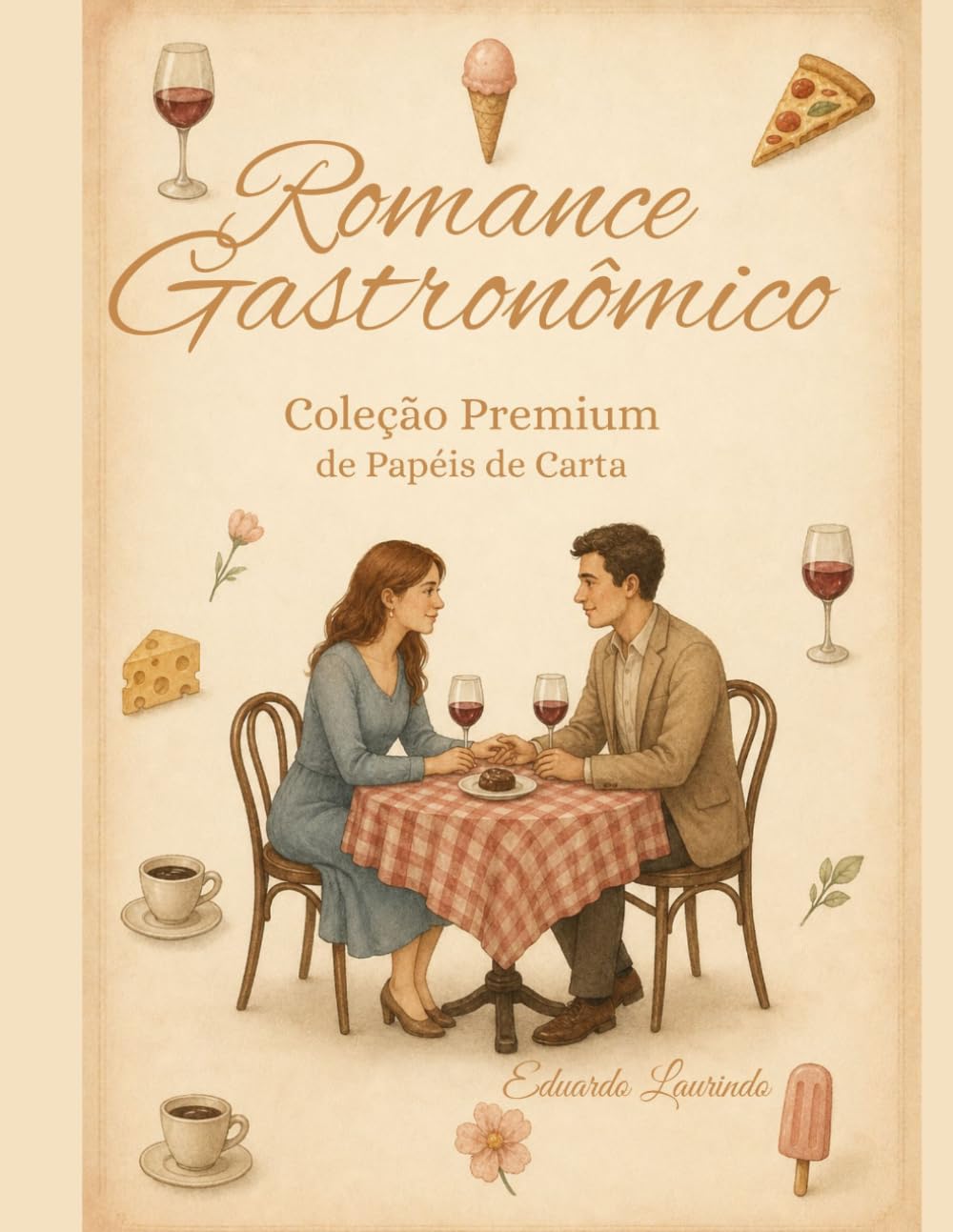 Romance Gastronômico: Coleção Premium de Papéis de Carta
