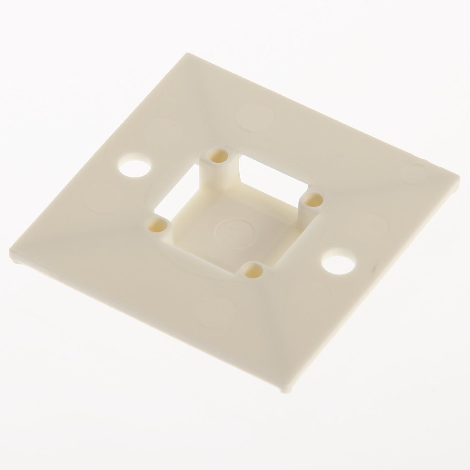 Panduit ABM3H-S6-T Adhesive Backed Cable Tie Mount, 4-Way Mount, Screw/User-Supplied Adhesive, Indoors Environment, Nylon 6.6, #6 Screw Mounting Method, White (Pack of 200)