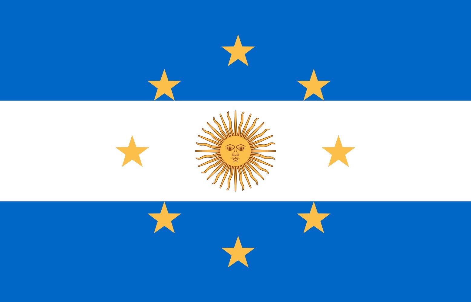 Drapeau XL Navy Jack Argentine 1818 idéal pour décorer un grand jardin