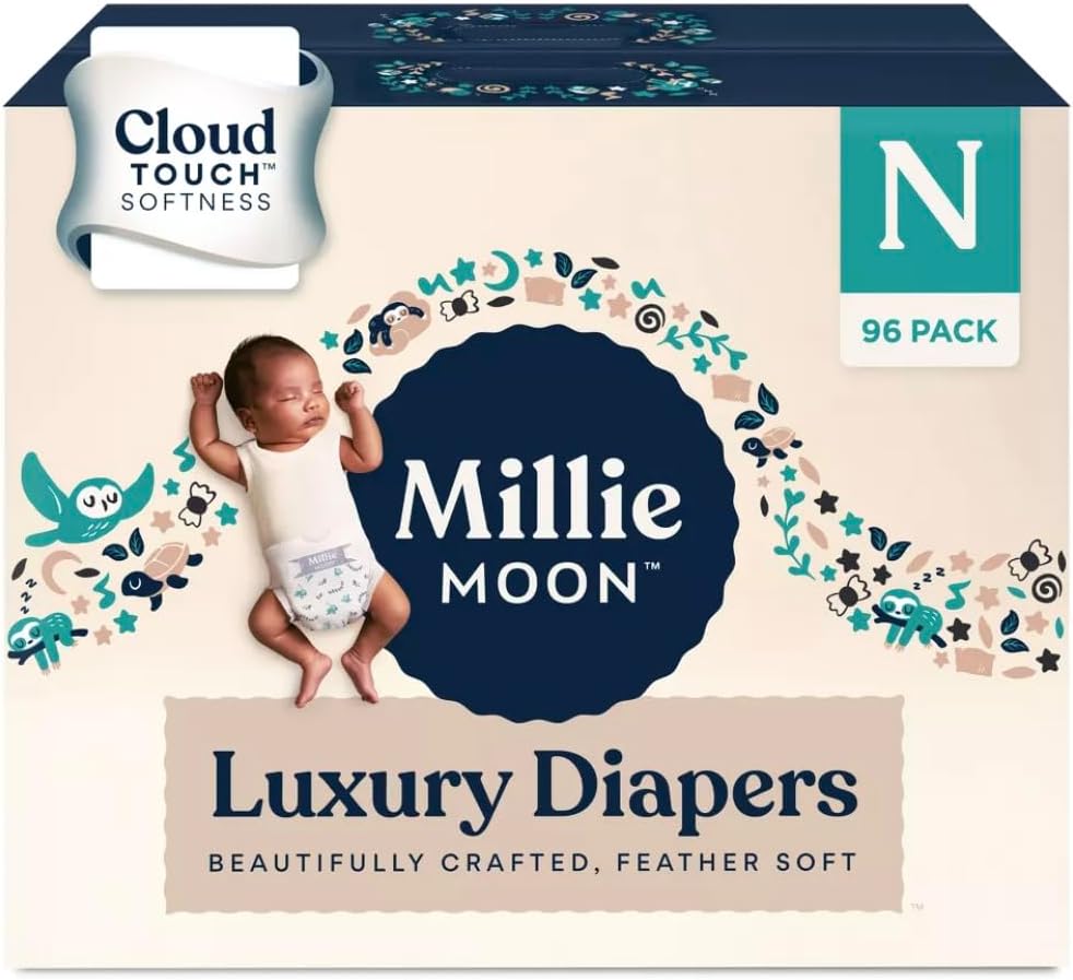 Millie Moon Luxury Diapers - N - 96ct (Pack of 1)