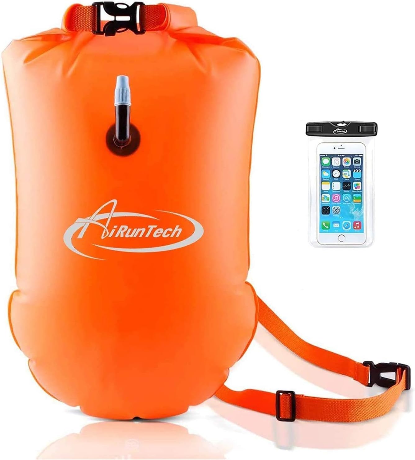 Swim Buoy, 20L Inflatable Swim Safety Float Open Water Swim Bubble for Open Water Swimmers and