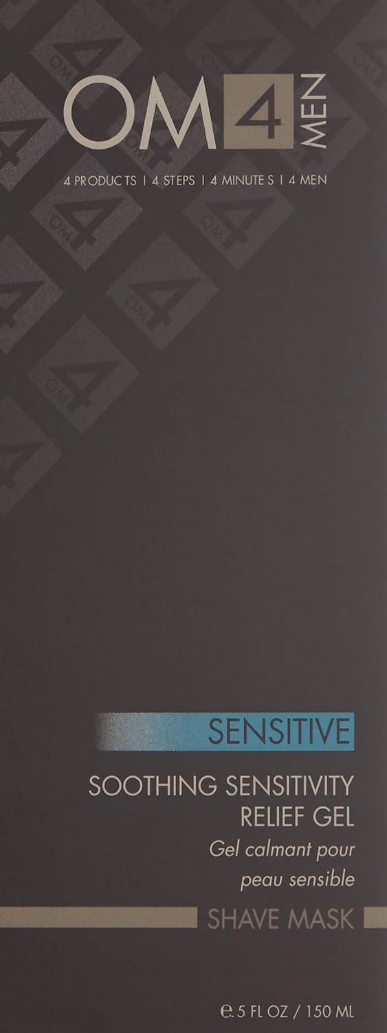 Organic Male OM4: Sensitive Shave Mask: Soothing Sensitivity Relief Gel - Calming and Soothing Shave Cream and Mask to hydrate and protect the skin - Image 2