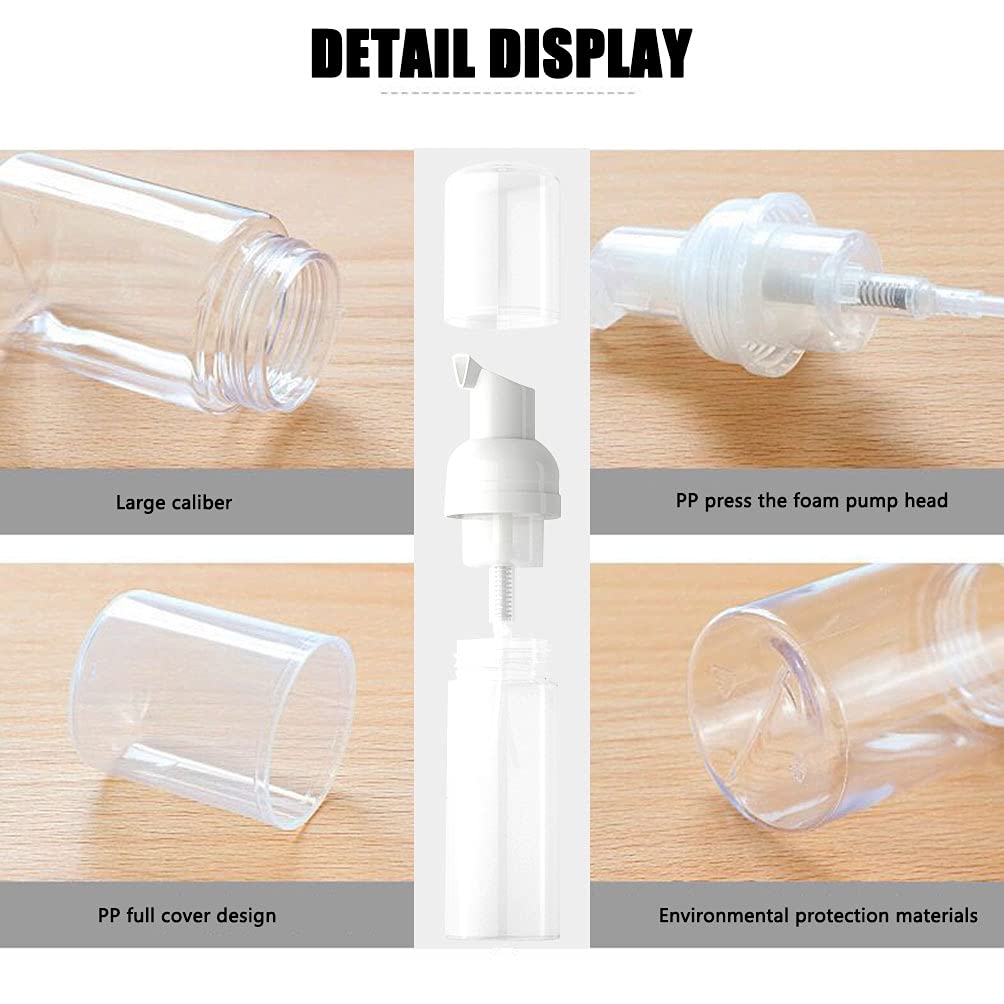 Schaumspender 4er Set – 50 Ml, Transparente Pumpflaschen Für Seife, Shampoo, Reise & DIY-Kosmetik