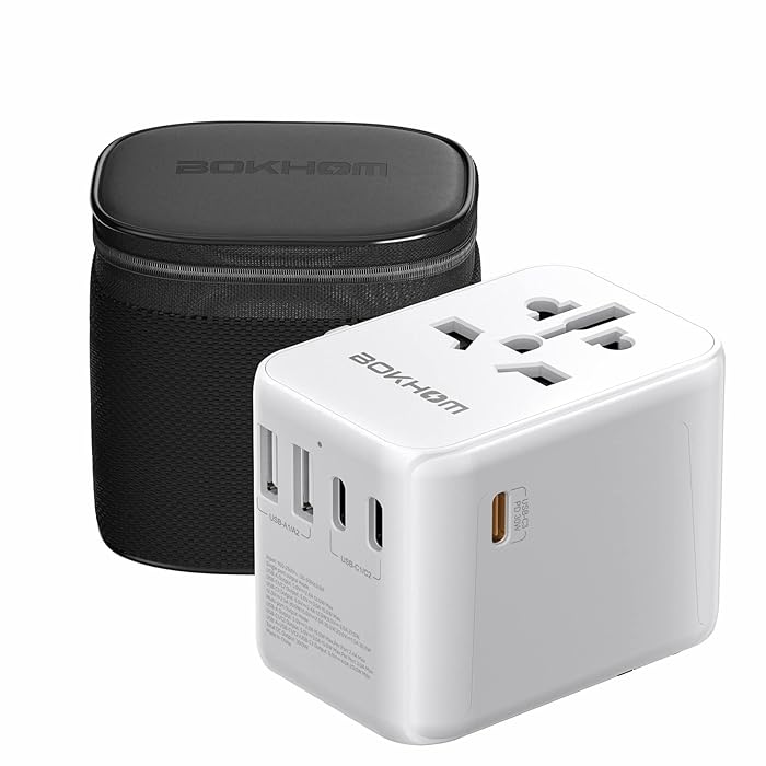 Buy Worldwide Travel Adapter with USB C PD 30W Fast Charging , Travel Plug Adapter (3 USB C 2