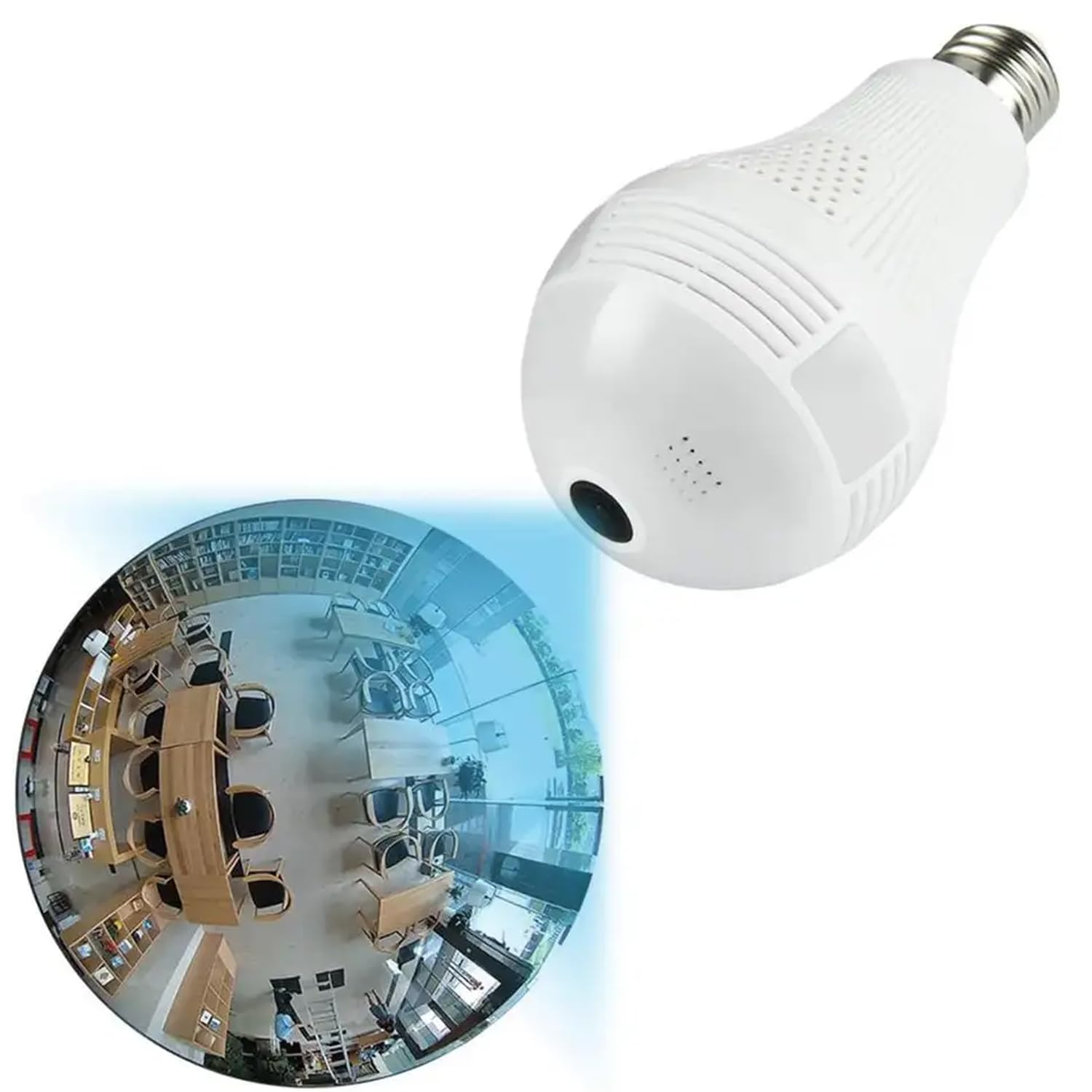 DDLC 360° 1080P Full HD Security IP Wi-Fi Full HD Light Bulb CCTV Camera with Smart Motion Detection, Two Way Audio, Wi-Fi Mobile Connectivity, (Bulb Camera) (B0CKN2WTZJ) Amazon Price History, Amazon Price Tracker