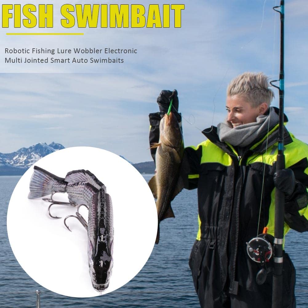 Cebo Artificial electrónico Inteligente, Wobbler, pez, natación automática, señuelo de Pesca robótico