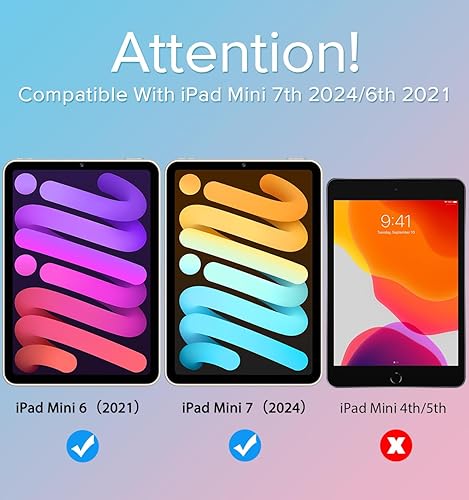 Miniatura 7 de ivoler Paquete de 2 Vidrio templado para iPad Mini 6 de 8.3 pulgadas 2021 con marco de alineación, protector de pantalla compatible con Face ID y