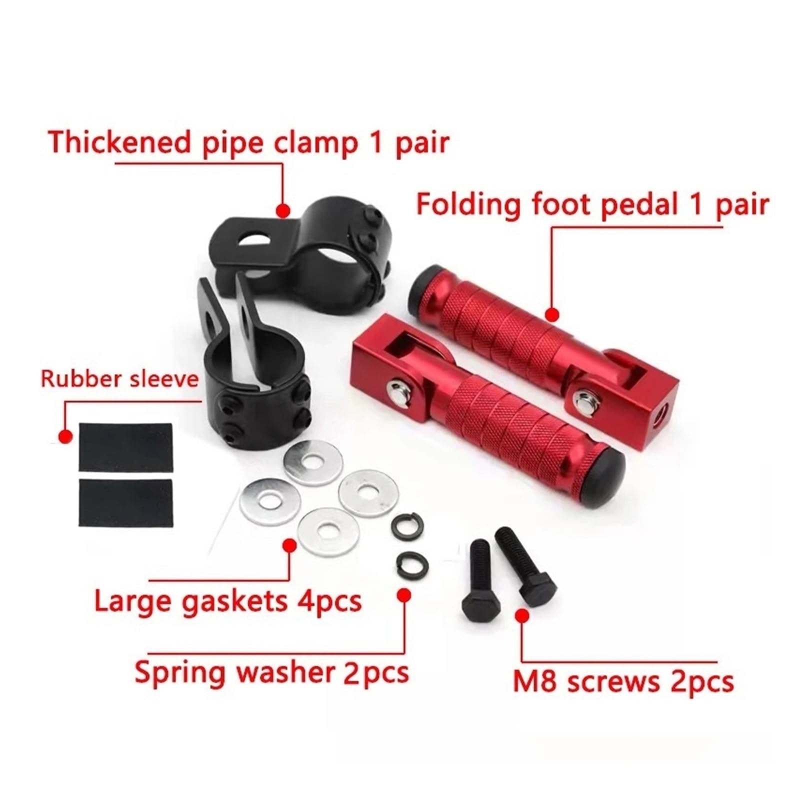 Pasuje Do Honda 23-27mm Podnóżki motocyklowe