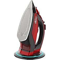 Panasonic NI-WL600 Cordless Steam/Dry Iron, 1500W Wide Stainless Steel Plate, Silver/Black