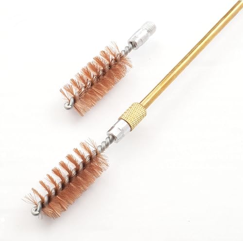 Vista 4 de 10 piezas 12GA 20GA 410 calibre fósforo cerdas de bronce calibre 12GA cepillo de limpieza para rifle pistola escopeta multi-calibre (20GA)