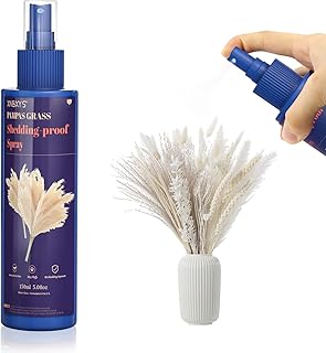 Pampas Grass Professional Shedding-Proof Spray, Apply to Dried Fluffy Pompous Pampas Grass Plants Branches Vase Filler Boh...
