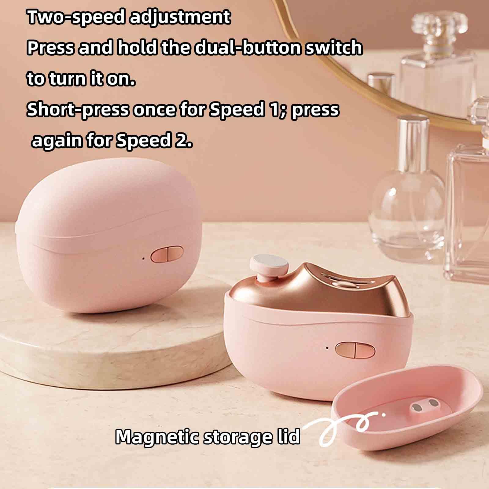 Fresa Per Unghie Tagliaunghie Elettrico Taglia Unghie Automatico (Pink)