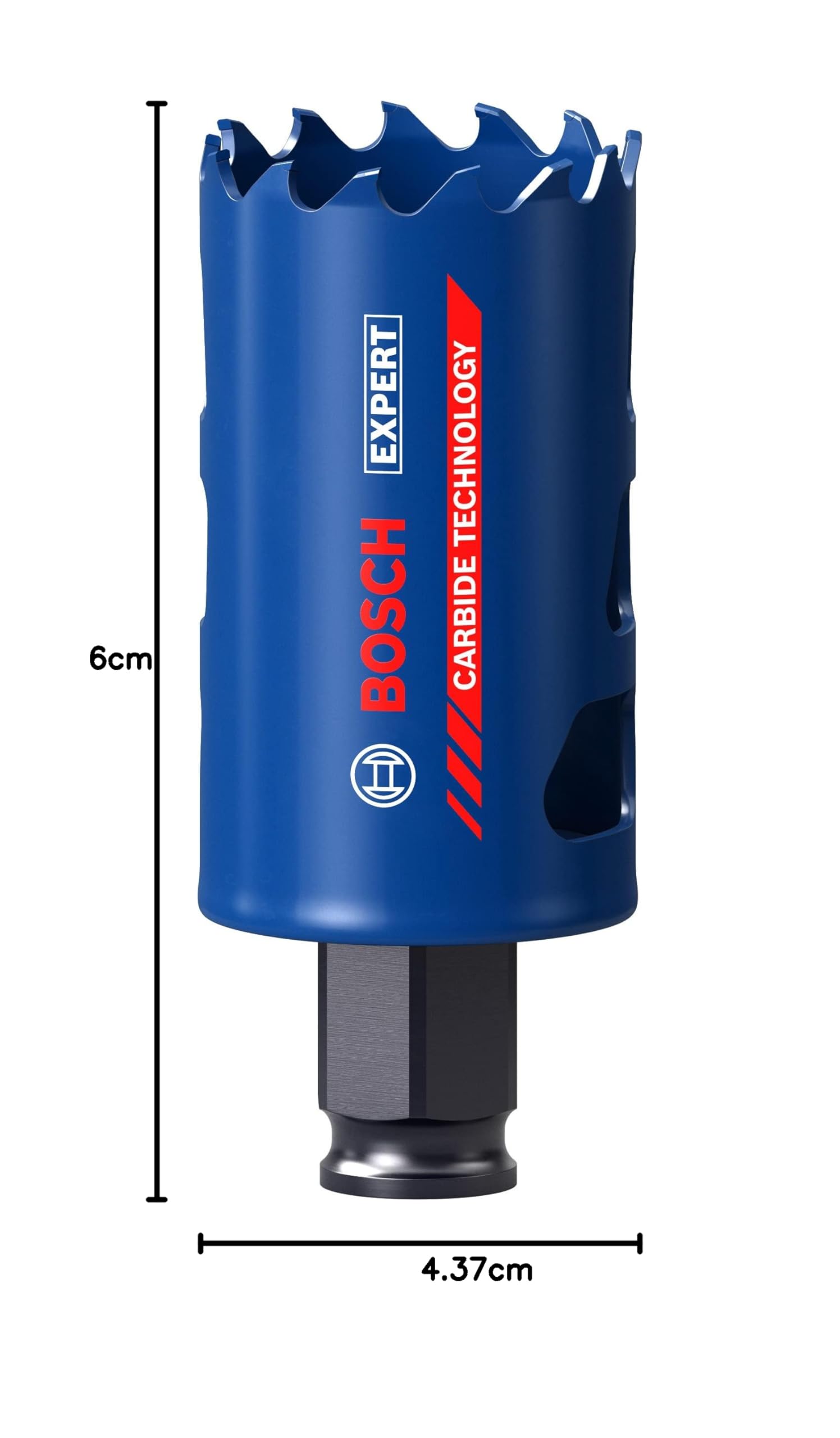 Bosch Professional 1x Sierras de corona Expert Tough Material (Accesorios Taladro de impacto rotativo), Gris, Ø 40 mm