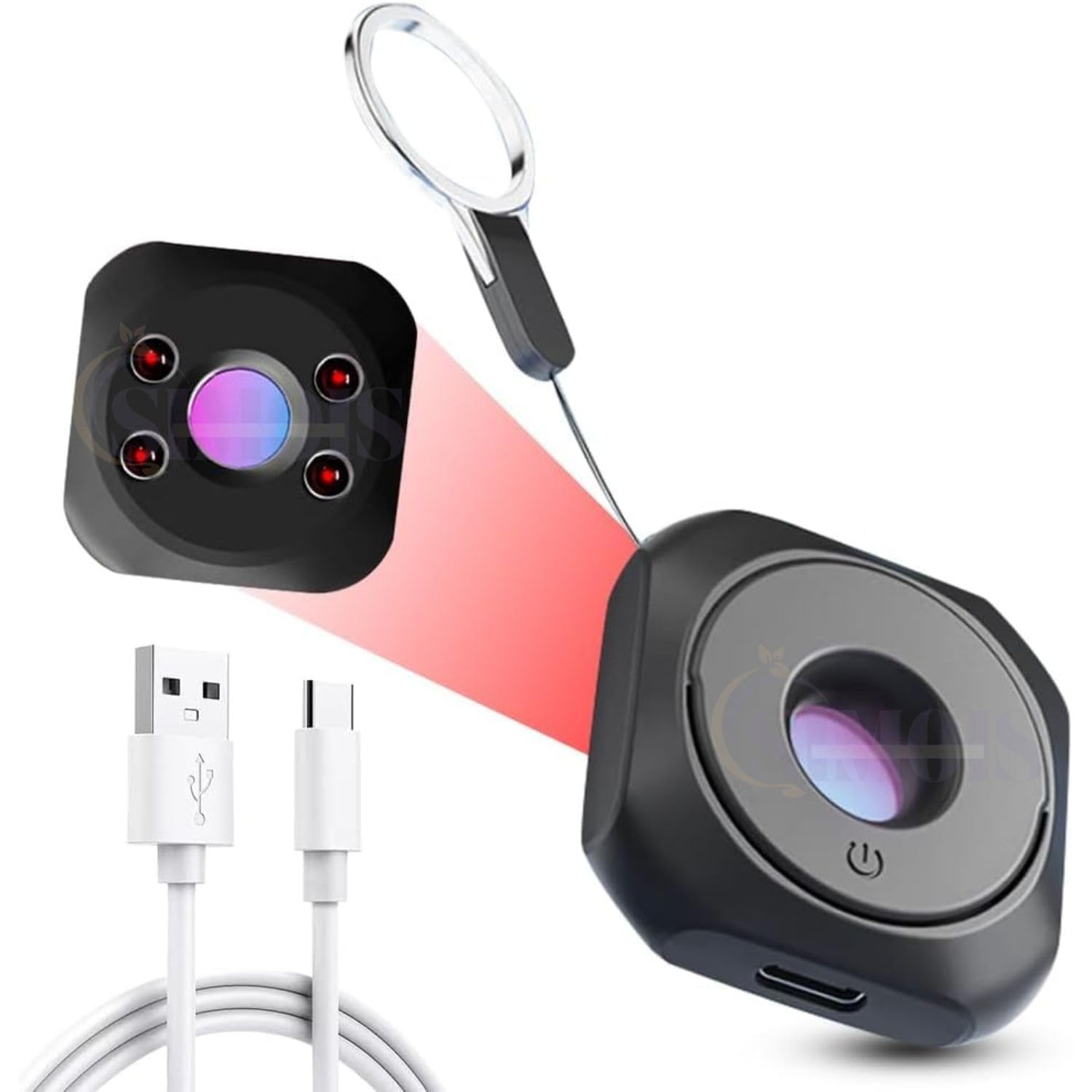 Simois Hidden Camera Detectors, Anti Spy Wireless Infrared Camera Sweeper Device Detector, Portable Camera Detector for Hotels, Rental Homes, Changing Rooms, Delicate Small Bug-image-10