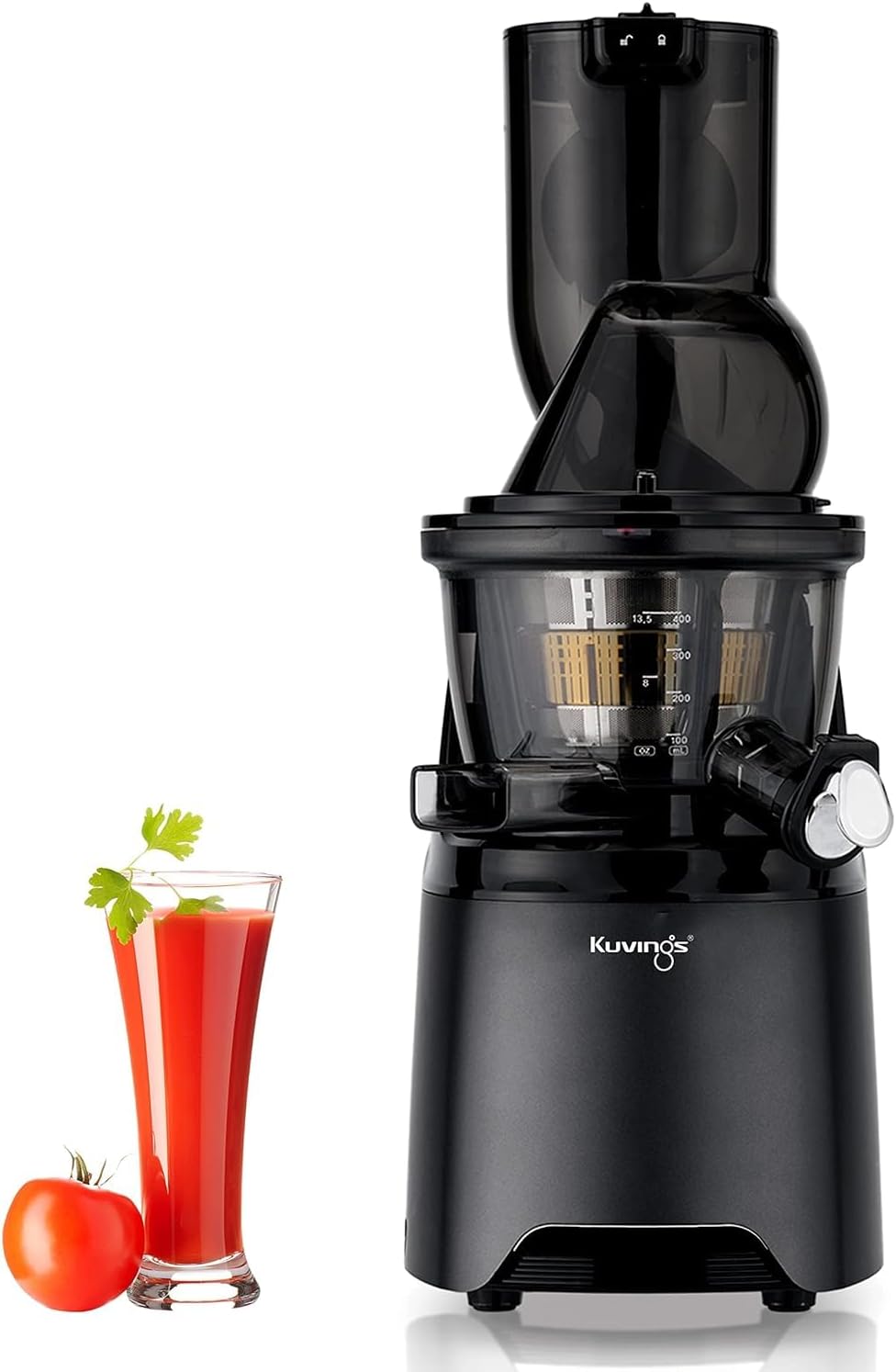 - Kuvings EVO810 Black Professional Cold Press Whole Slow Juicer, Patented Rubber & Silicon-Free Technology, Patented JMCS Technology 10% More Juice, 240W Strong Motor, 12 Years Warranty