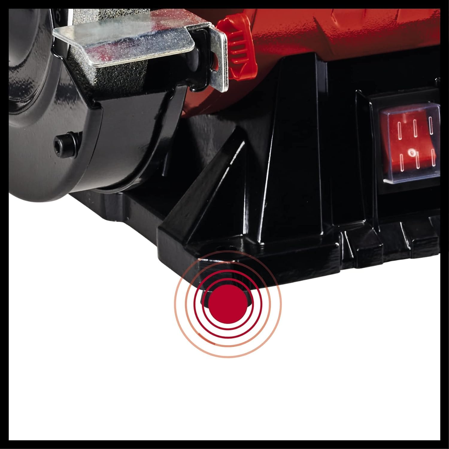 Einhell Doppelschleifer TC-BG 150 B (max. 350 W, Ø 150 mm Schleifscheibe, Funkenschutz, Formkorrekturen und Anschliffe, inkl. Grobschleifscheibe K36, Bürstenscheibe)