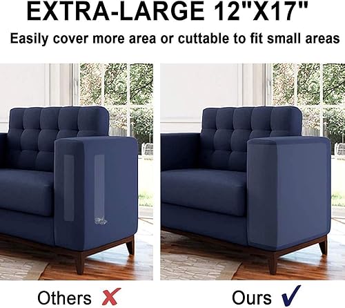 Miniatura 3 de Rascador para gatos de interior – 12 x 17 pulgadas, 8 protectores de muebles, cinta ancha de doble cara disuasoria antiarañazos, almohadilla para