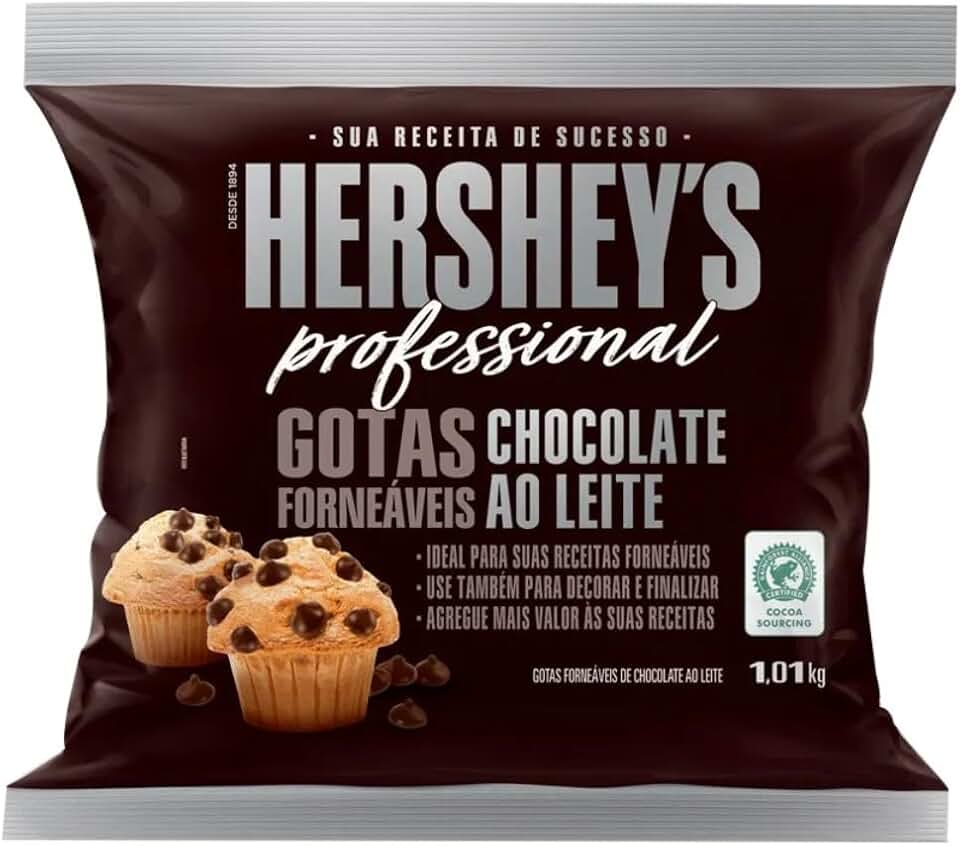 Gotas Forneáveis Chocolate ao Leite Hershey'S Professional - 1,01Kg