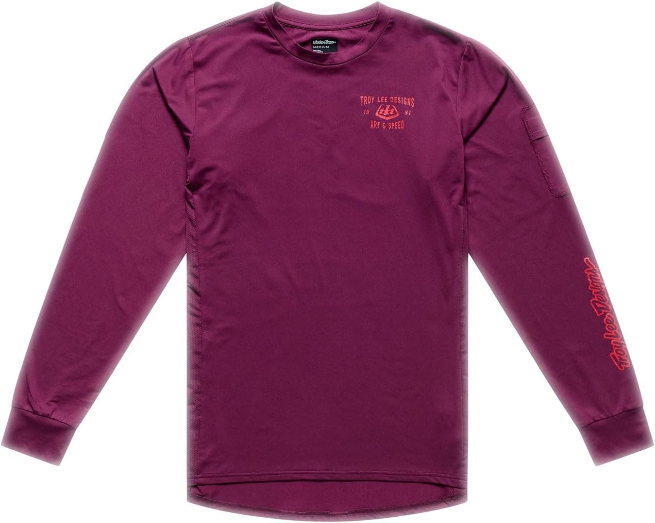 Troy Lee Designs Ruckus Ride LS Tee, Lockdown Sangria, Medium