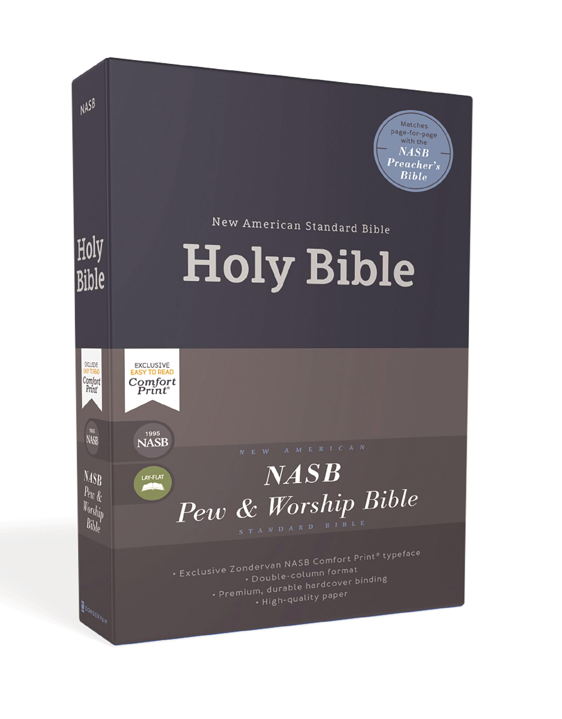 NASB, Church Bible (Pew Bible), Hardcover, Blue, 1995 Text, Comfort Print Hardcover – 20 Feb. 2020