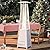 Pyramid Patio Heater with Wheels, Quartz Glass Tube Outdoor Heaters for Patio with Triple Protection System, CE & ETL Certified, 89 Inch LP Propane Tower Heater T for Commercial Residential, Silver