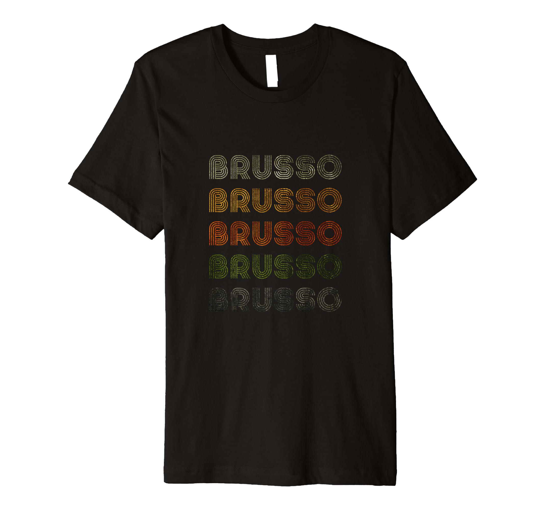 Love Heart Brusso Tee Grunge Vintage Style Black Brusso Premium T-Shirt
