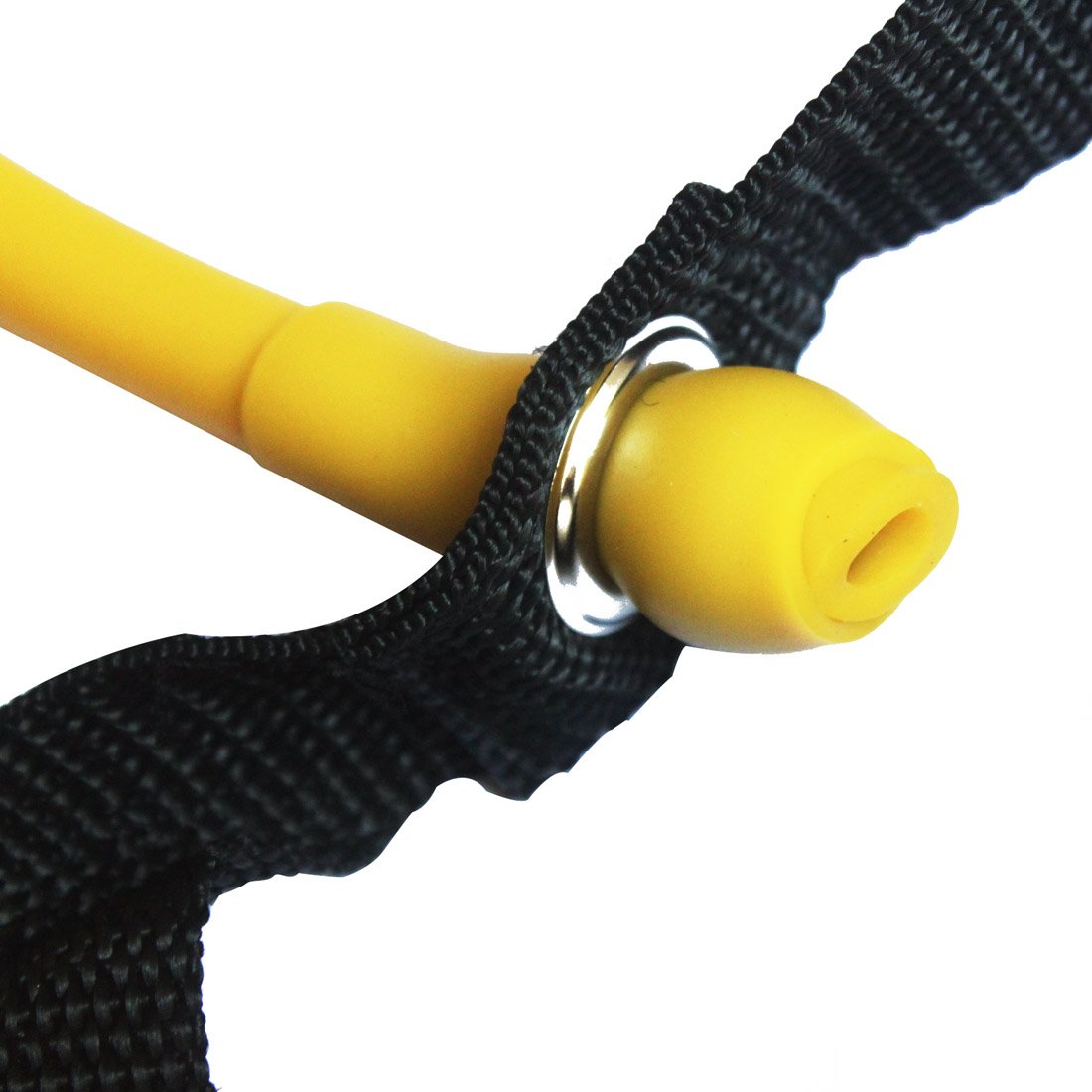 Toweter Pilates Fitness-Tube Elastica di Resistenza per Fitness con Maniglie (Giallo)