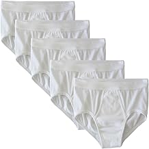 HERMKO 3240 Pack of 5 Men's Briefs with Fine Rib Opening 100% Organic Cotton Washable at 95°C