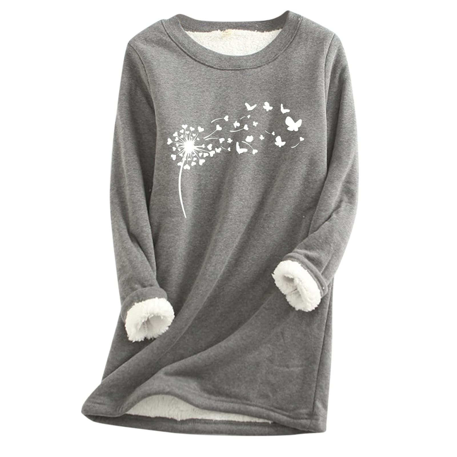Ensemble Sweat-shirt Et Pantalon Femme Hiver - Col Rond, Polaire Chaude, Taille élastique - Confort Et Style Décontracté
