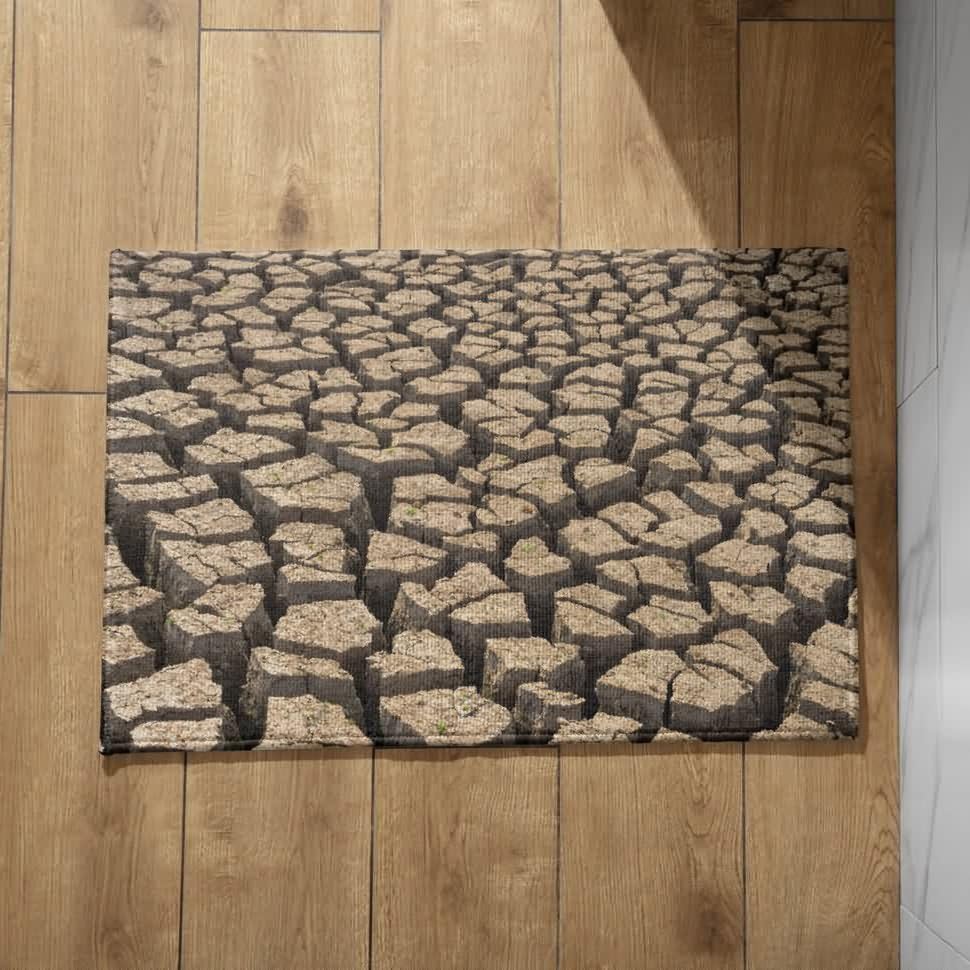 Tapis d'entrée extra fin qui ne coince pas sous la porte, paillasson intérieur
