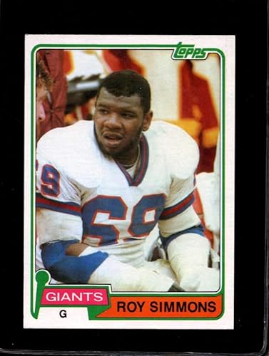 1981 TOPPS #454 ROY SIMMONS NM NY GIANTS