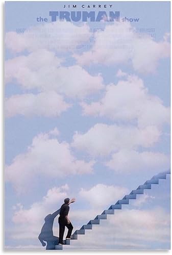 The Truman Show - Póster de película en lienzo para pared, diseño moderno de dormitorio familiar, decoración para habitación estética, 12 x 18