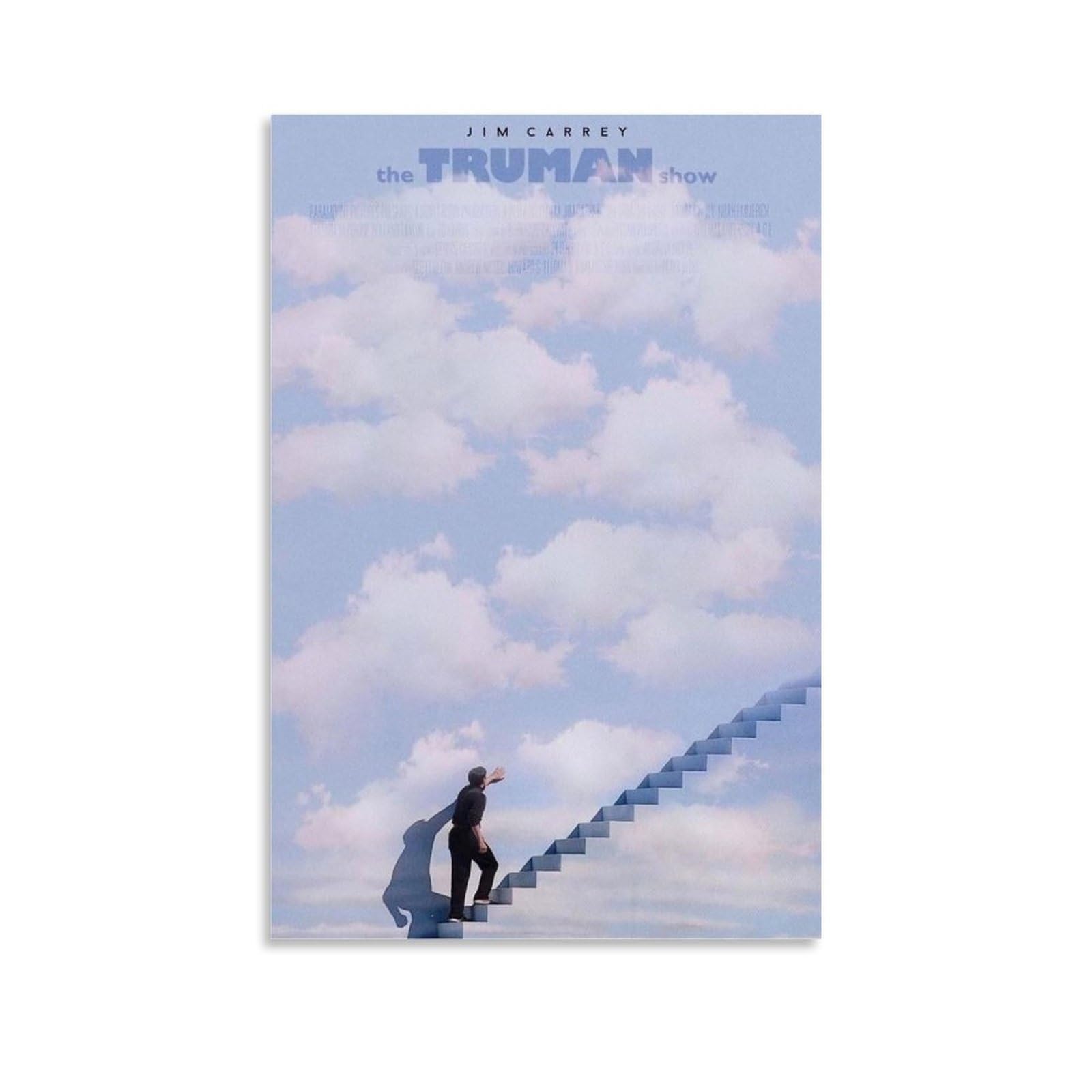 COSIP The Truman Show Movie Poster Canvas Wall Art Picture Print Modern Family Bedroom Decor Posters For Room Aesthetic 12x18inch(30x45cm)