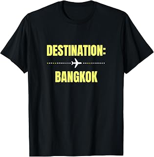 Destination Bangkok Travel Vacation Holiday Tourist T-Shirt