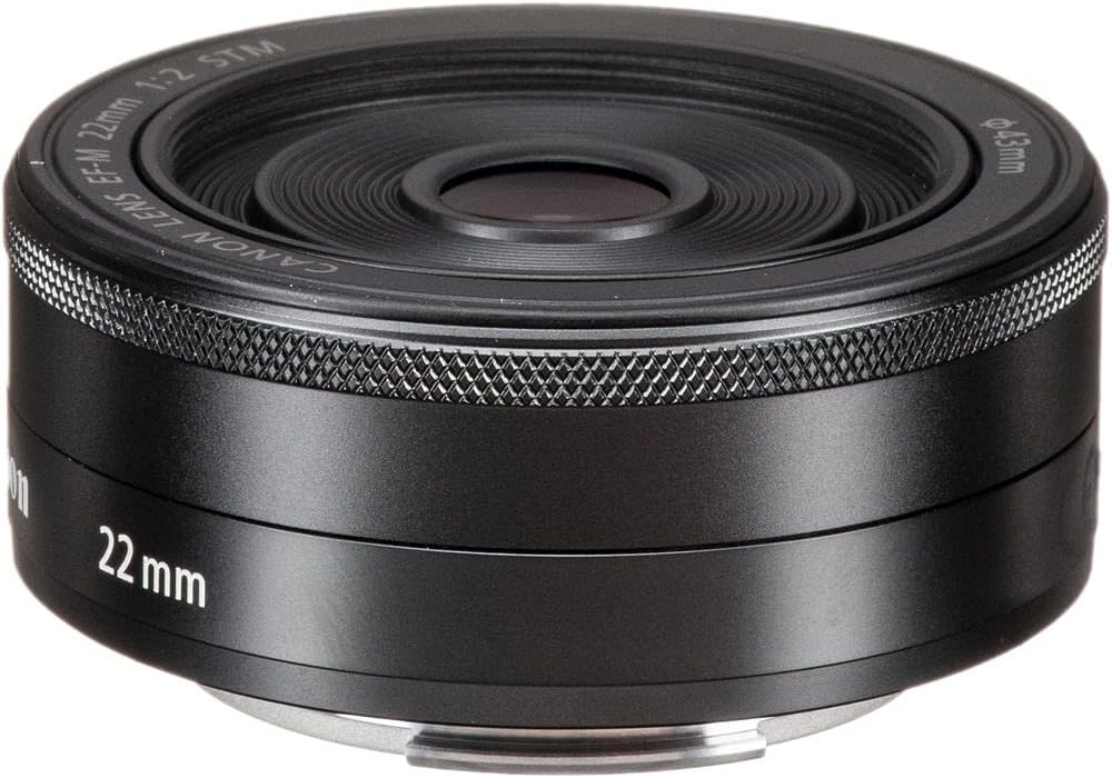 Canon EF-M 22mm f/2 STM Lens (5985B002) + Filter Kit + Backpack + 64GB Card + Card Reader + Flex Tripod + Memory Wallet + Cap Keeper + Cleaning Kit + Hand Strap + More