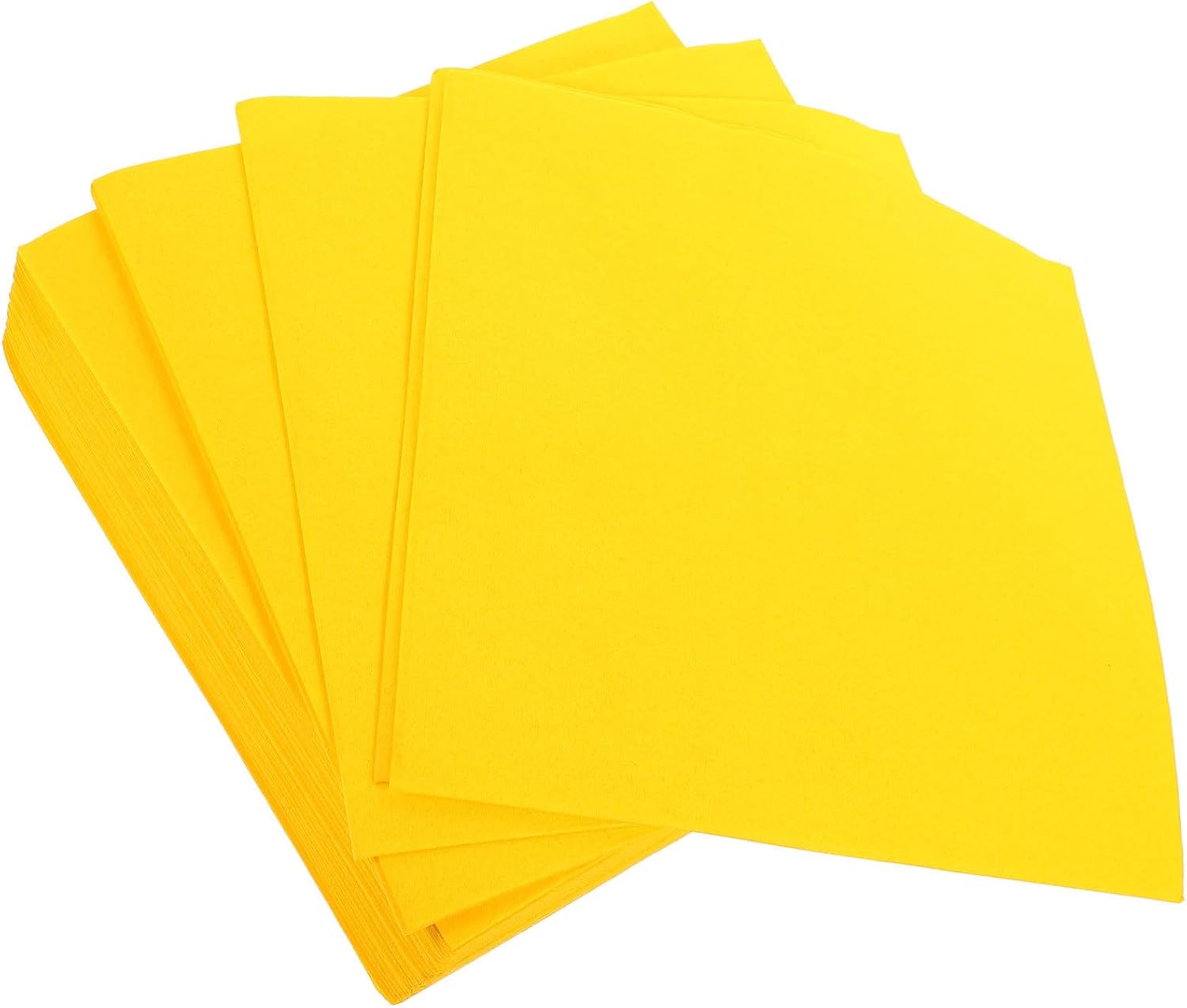 Cabilock Disposable Napkins 50pcs Thick Yellow Party Dinner Napkins for Wedding Reception Holiday Tabletop Supplies