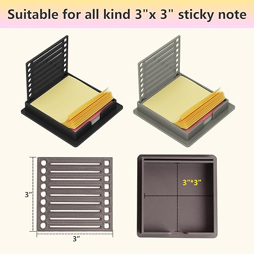 Miniatura 7 de 2 plantillas para plantillas de notas adhesivas  Soporte para notas para planificación y organización de precisión  Ideal para uso en oficina y