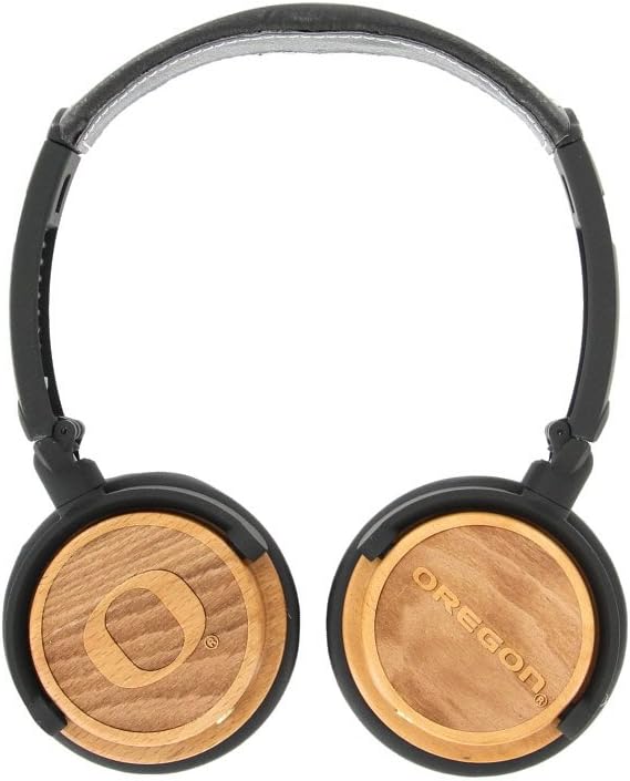 BiGR Audio Oregon Ducks On-the-Ear Stereo Headphones - 3.5mm Plug, Wooden Earcups