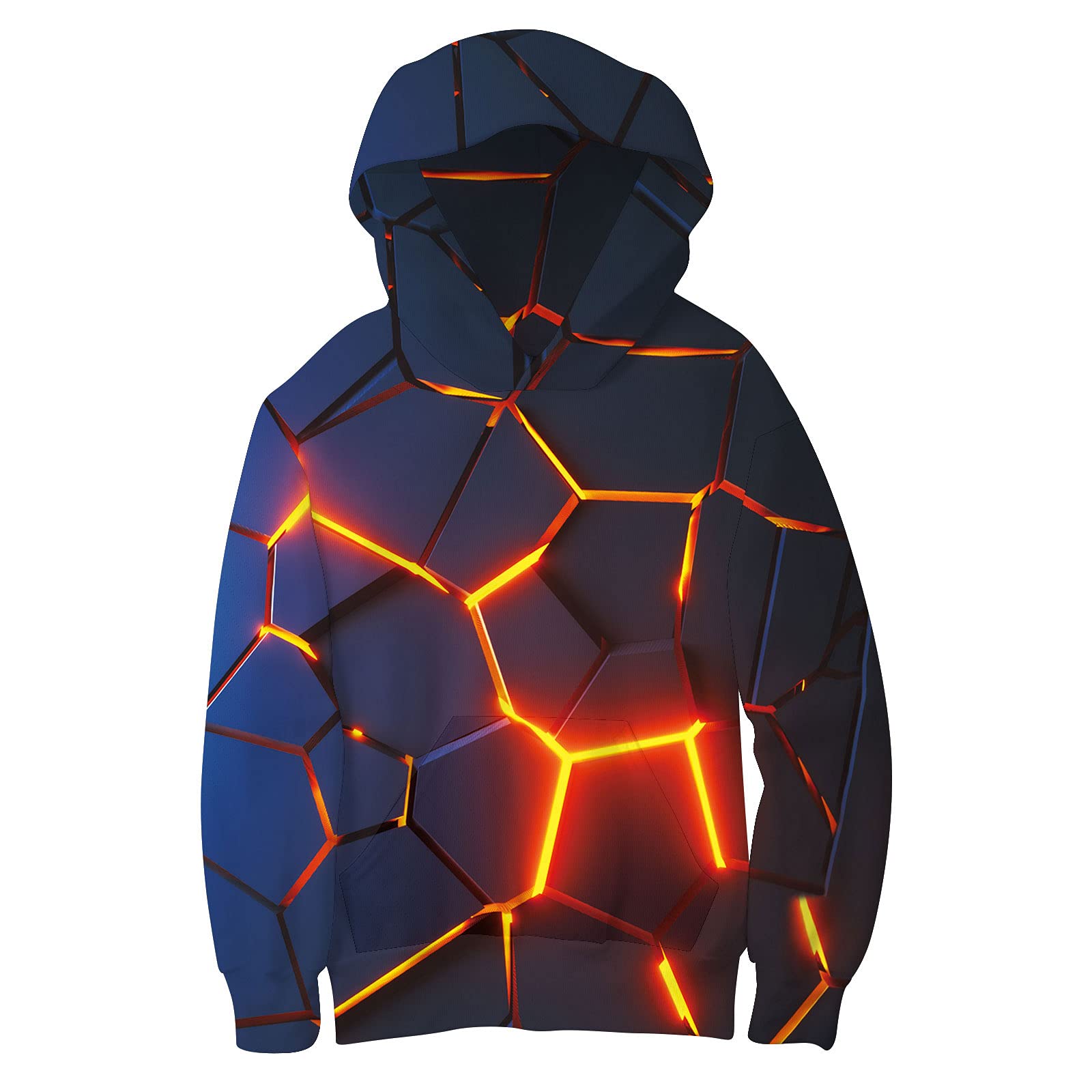 RAISEVERNBoys Girls Hoodies Kids Sweatshirts Pullover Hooded 3D Print Graphics Lightweight Hoody 6-16T