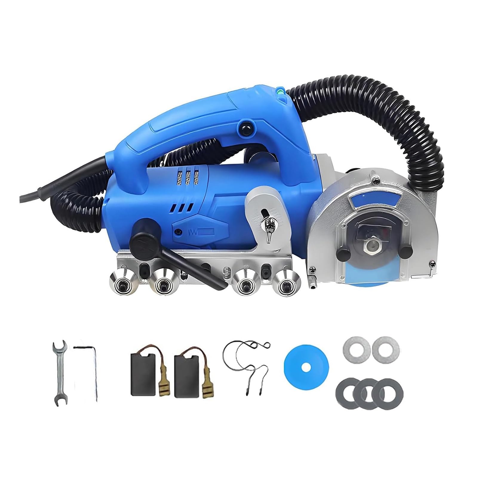 Cortadora de Azulejos 1200W 9000 Revoluciones por Minuto Eliminador de Juntas Electrico con Succion de Polvo Integrada y Hoja de Diamante para Ceramica Porcelana