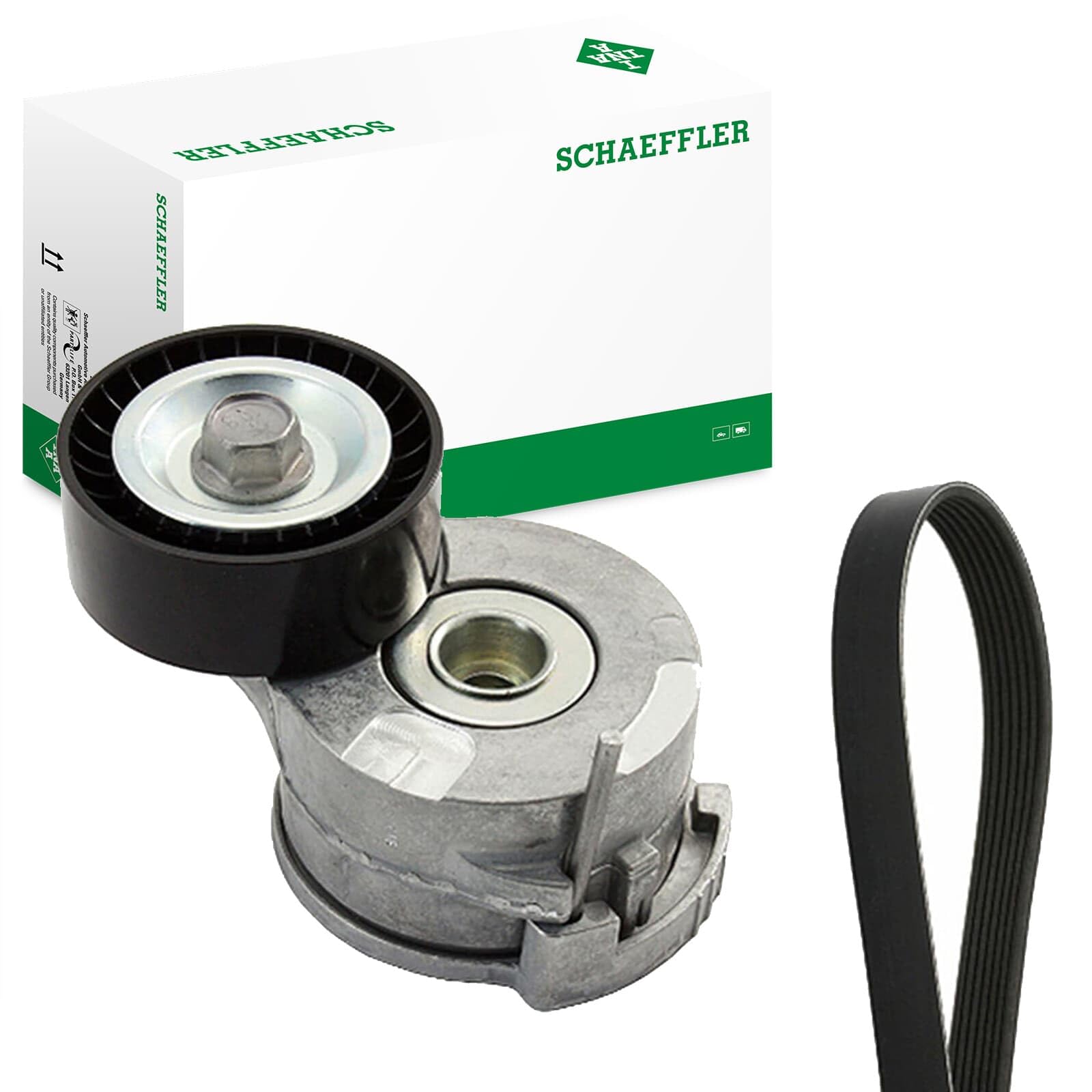 INA Jeu de courroies trapézoïdales à nervures 529 0291 10 1245mm Compatible avec PEUGEOT 308 I 3/5 portes 4A, 4C 3008 I 0U 5008 I 0U, 0E, CITROËN C4 II 5 portes B7, NC