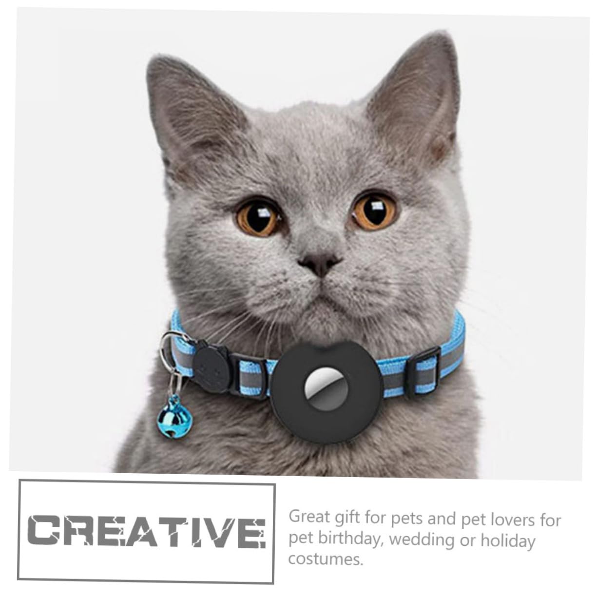 Happyyami 4pièces Collier pour Chat Réfléchissant avec Cloche Et Design De Traçage Et Sécurité Optimale Accessoire Léger pour Chats Et Petits Chiens