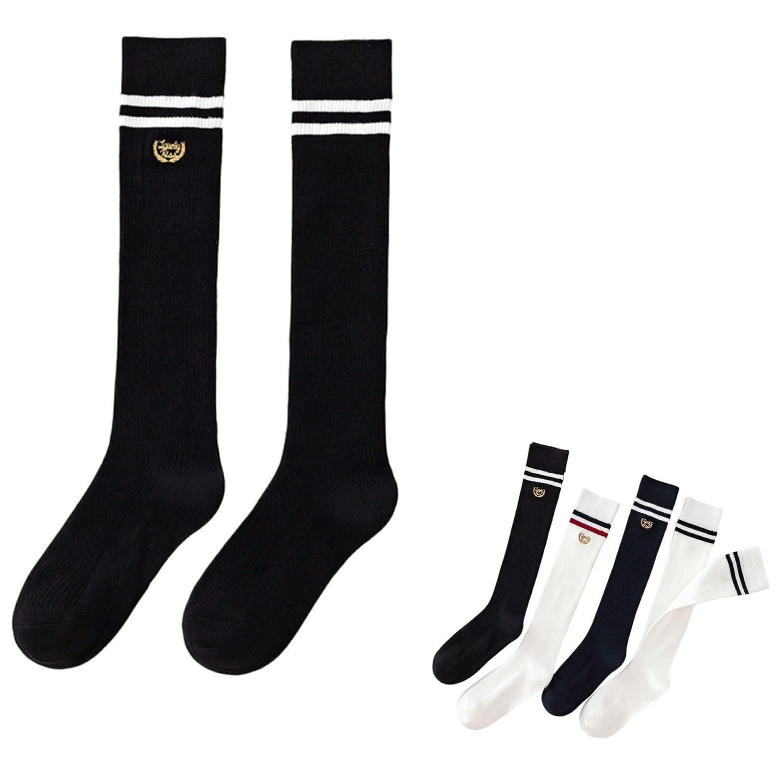 Chaussettes de sport mignonnes style preppy pour le tennis quotidien